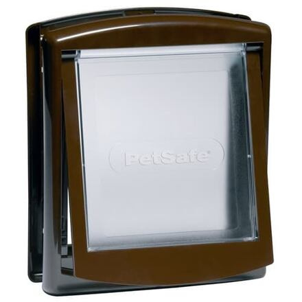 Dvířka PETSAFE hnědá s transparentním flapem 730 1 ks