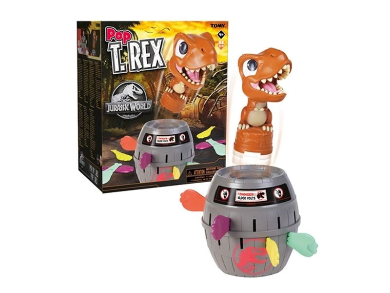 TOMY Jurský svět Společenská hra Vyskakovací T-Rex