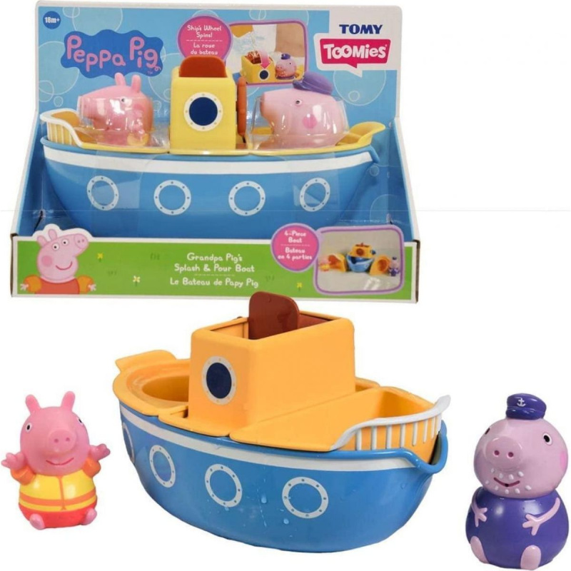 TOOMIES - Prasátko Peppa Pig s dědečkem na lodi