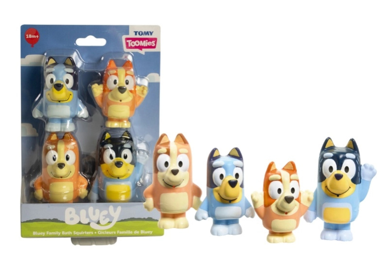 Toomies Bluey sada pískacích figurek do vany 4 ks