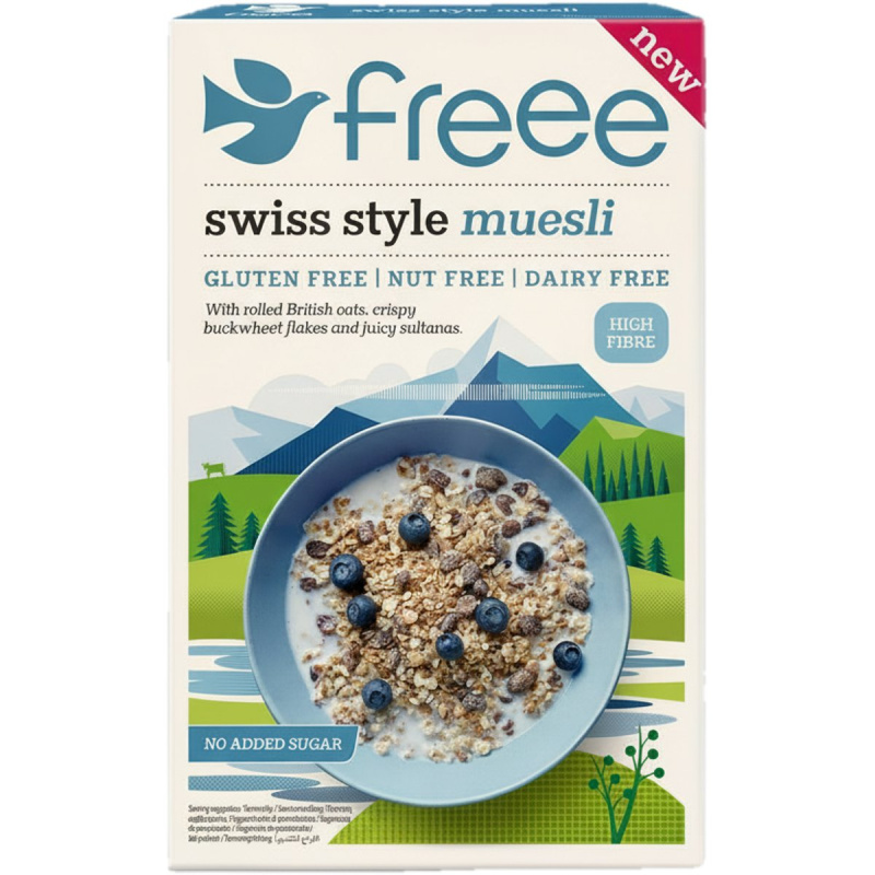 Freee Swiss style Musli bez lepku, mléka a ořechů