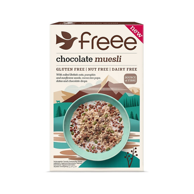 Freee Čokoládové muesli bez lepku, mléka a ořechů
