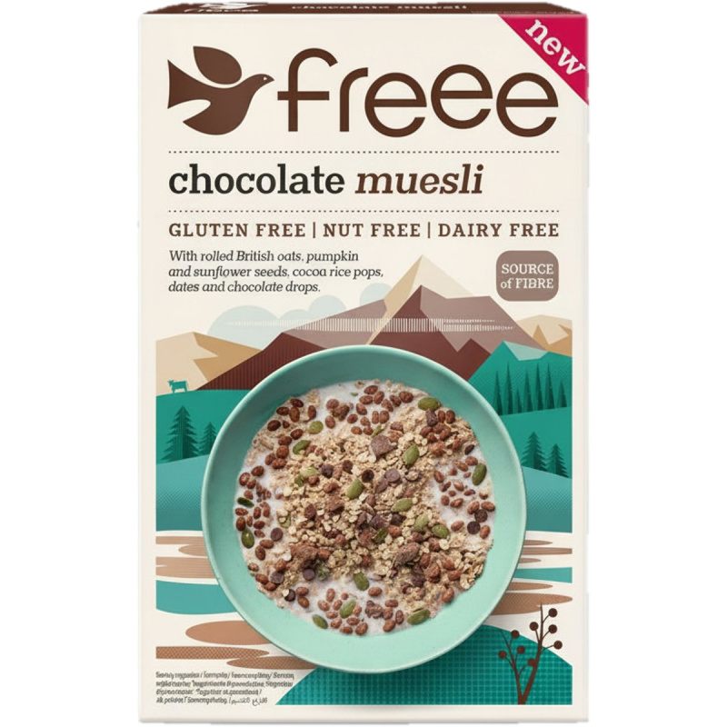 Freee Čokoládové muesli bez lepku, mléka a ořechů