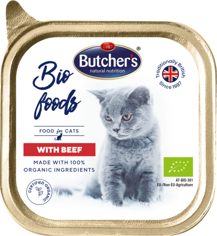 Butcher’s Cat Bio s hovězím vanička  85g
