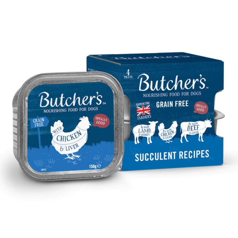 Butcher’s Dog Original hovězí/kuř/jehn vanička  4x150g