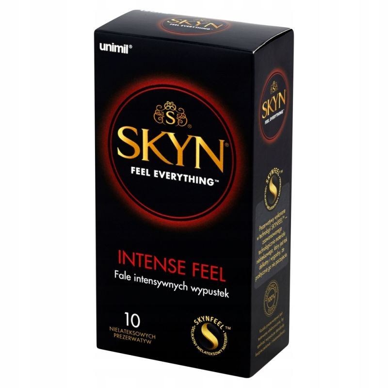Bezlatexové kondomy SKYN Intense Feel – 1× balení 10 ks