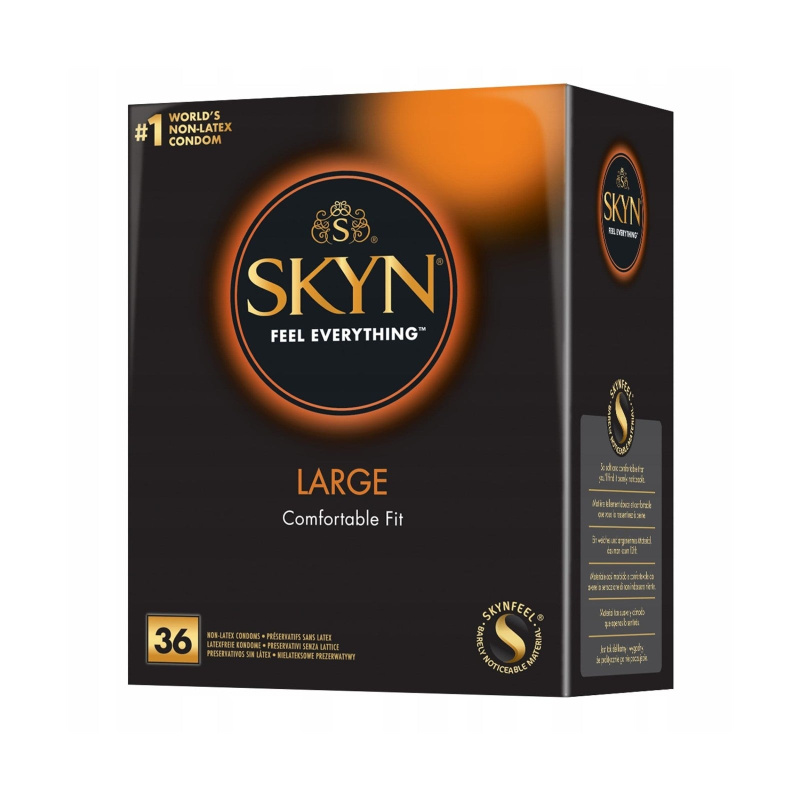 SKYN Large – XL bezlatexové kondomy (36 ks)