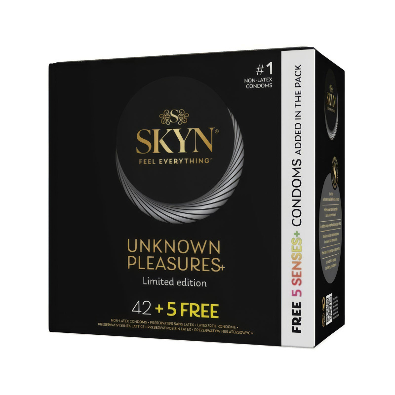 Bezlatexové kondomy - Skyn Unknown Pleasures 42+5