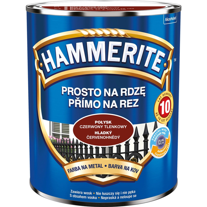 Hammerite hladká červenohnědý 0,7 l