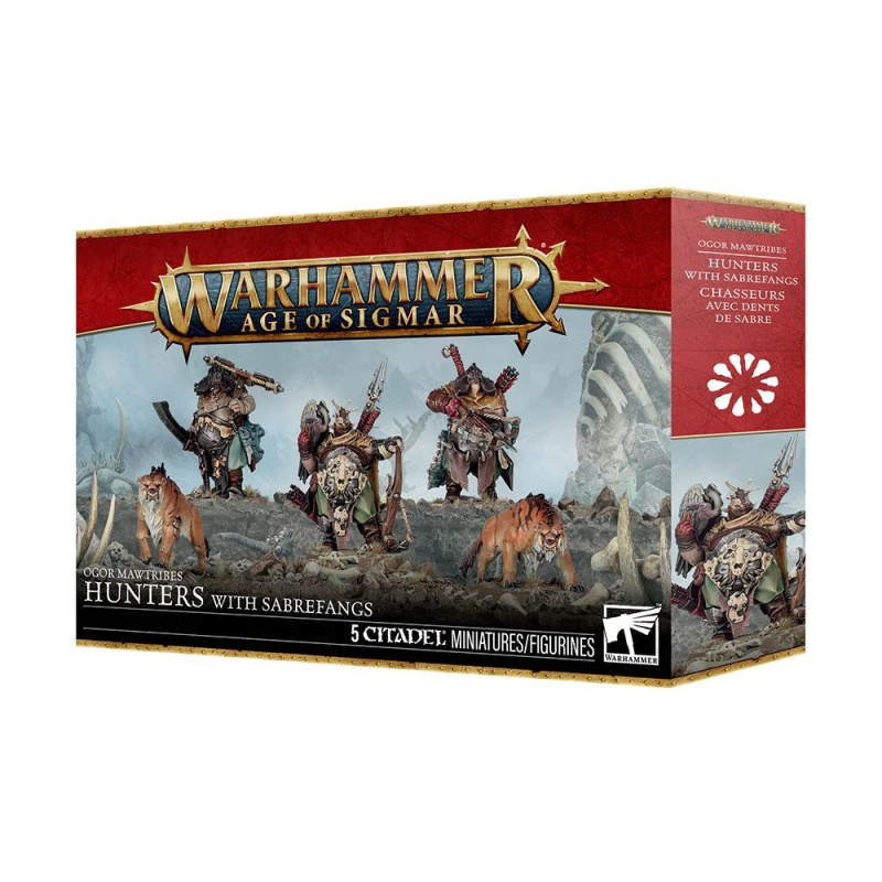 Warhammer Age of Sigmar: Ogor Mawtribes Hunters with Sabrefangs