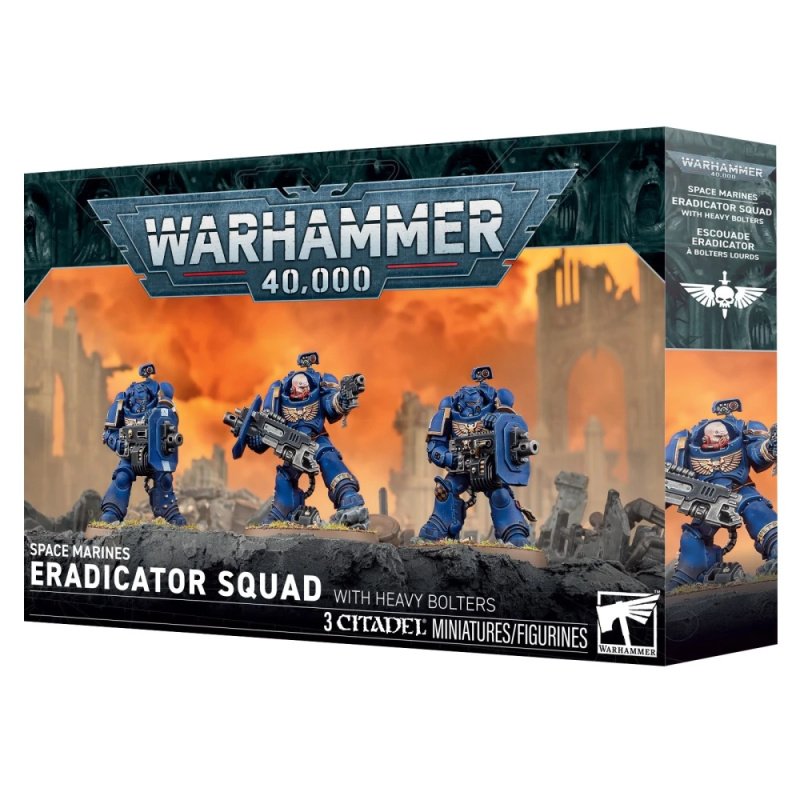 Warhammer 40000: Space Marines Eradicator Squad with Heavy Bolters