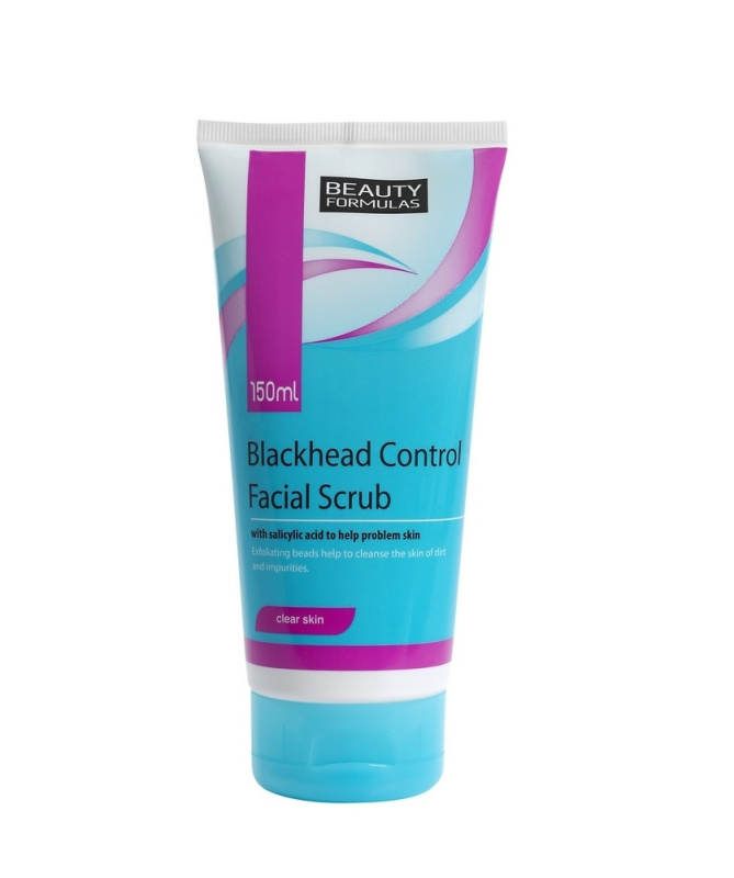 BEAUTY FORMULAS Pleťový scrub proti černým tečkám, 150 ml