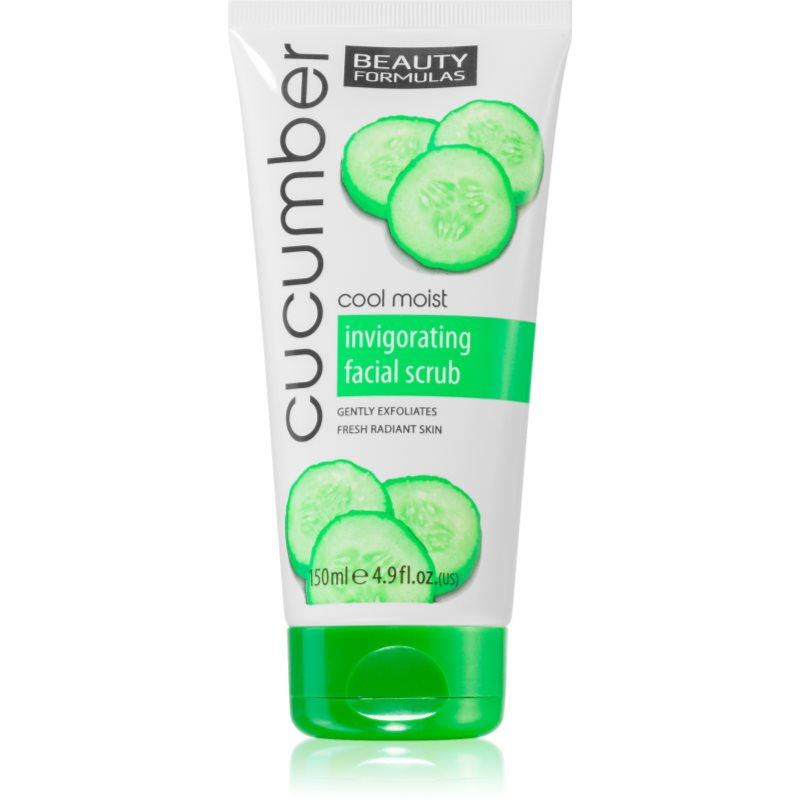 BEAUTY FORMULAS Pleťový scrub s okurkou, 150ml