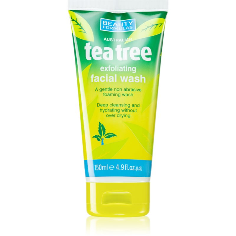 BEAUTY FORMULAS TEA TREE Pěnivý čistící gel na pleť, 150 ml