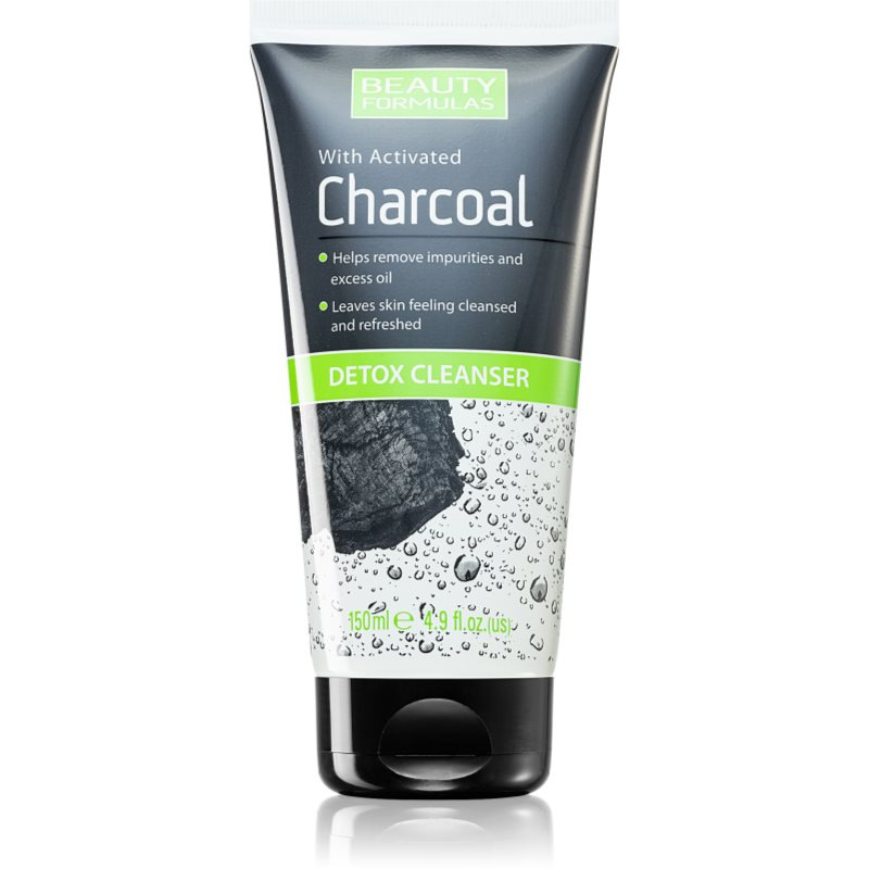 Beauty Formulas Detoxikační čistící gel s aktivním uhlím, 150ml