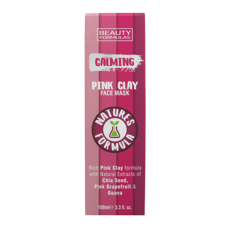 Beauty Formulas Zklidňující maska na obličej Pink Clay, 100ml