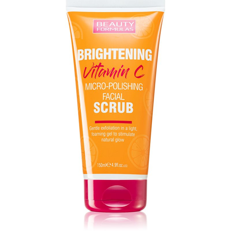 BEAUTY FORMULAS Rozjasňující pleťový scrub s vitamínem C, 150 ml