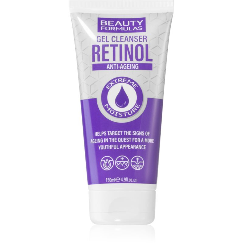 Beauty Formulas Retinol hloubkově čisticí gel proti vráskám 150 ml