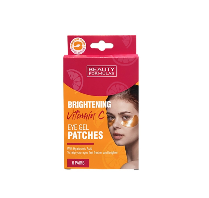 BEAUTY FORMULAS Rozjasňující gelové masky pod oči s vitamínem C, 6 párů