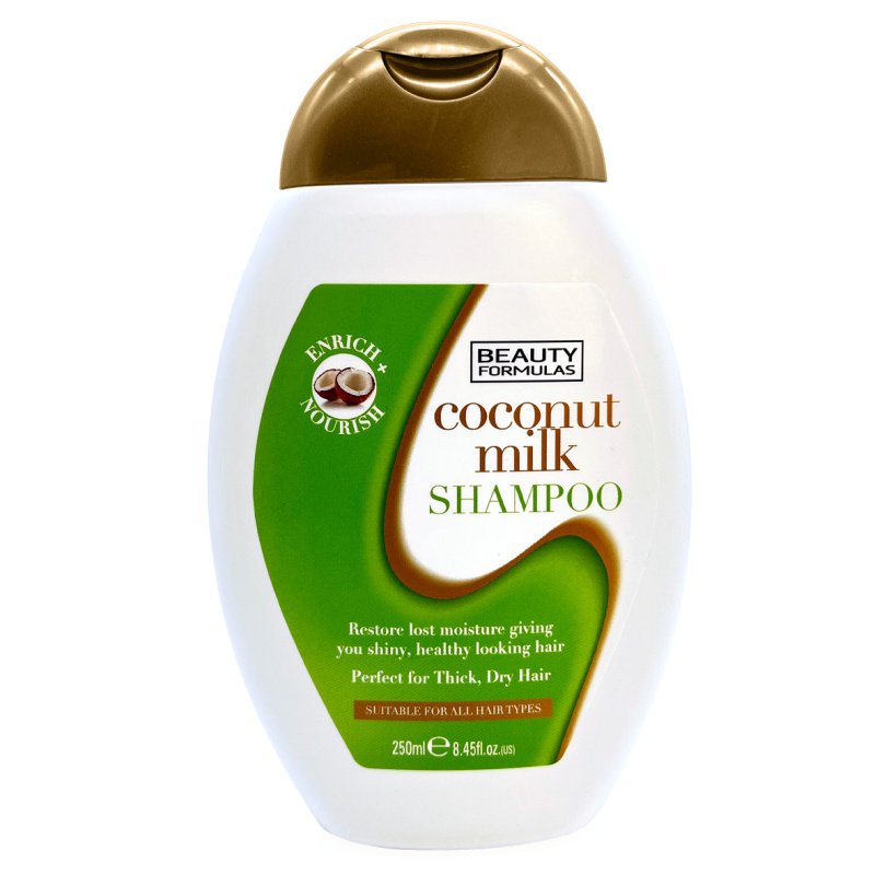Beauty Formulas Šampón s kokosovým mlékem pro husté suché vlasy, 250ml