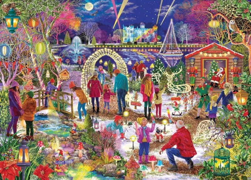 GIBSONS Puzzle Limitovaná vánoční edice: Kouzelné Vánoce 1000 dílků