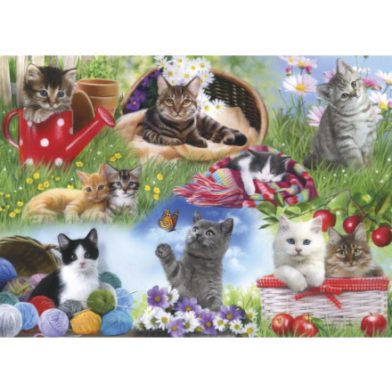 GIBSONS Puzzle Skládáme spolu: Kočky 12 dílků
