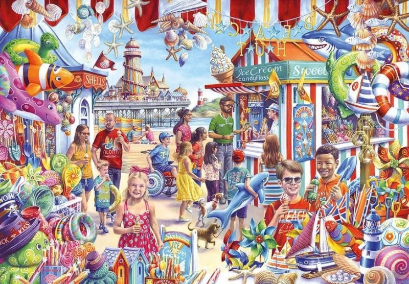 GIBSONS Puzzle Nákup suvenýrů u moře XL 250 dílků