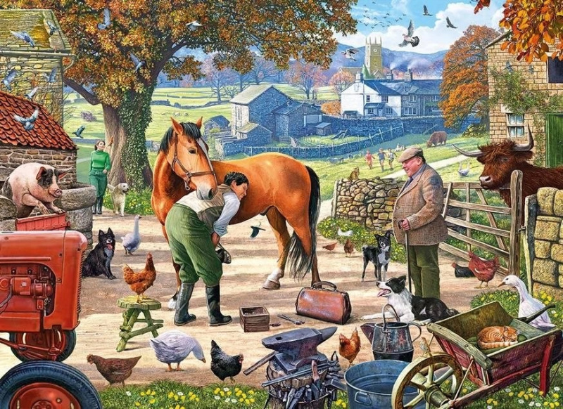 Puzzle Kovář na farmě 500 dílků GIBSONS