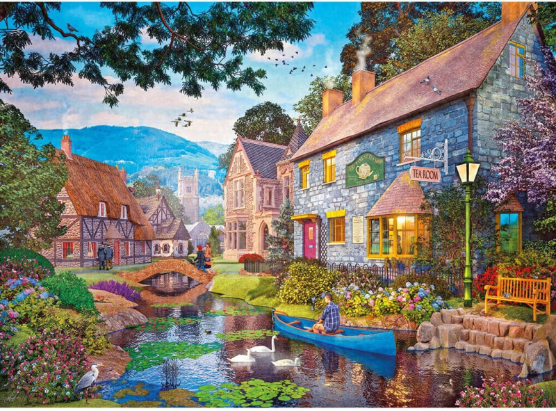 Puzzle Gibsons Čaj na řece 500 dílků