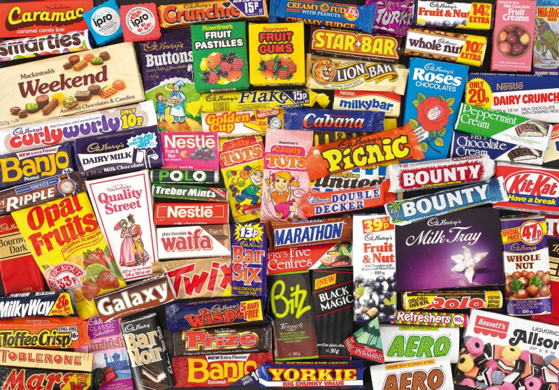 Puzzle GIBSONS sladké vzpomínky 80. léta 500 dílků