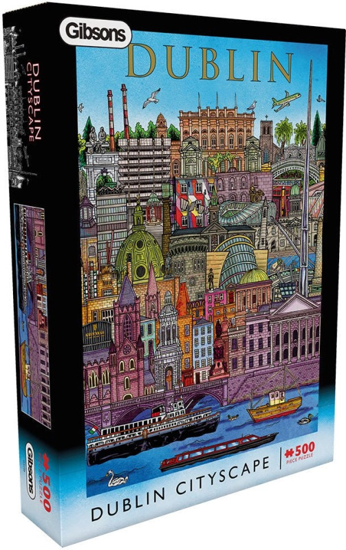 Gibsons puzzle Pohled na Dublin 500 dílků