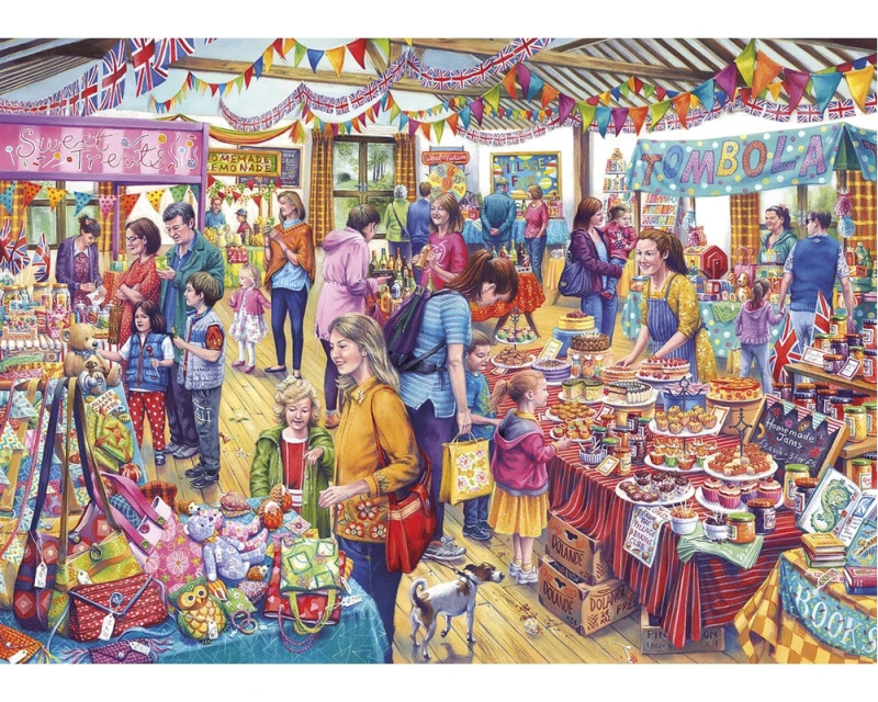 GIBSONS Puzzle Obecní tombola XL 500 dílků