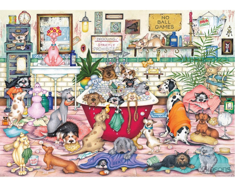 GIBSONS Puzzle Bertova večerní koupel XL 500 dílků