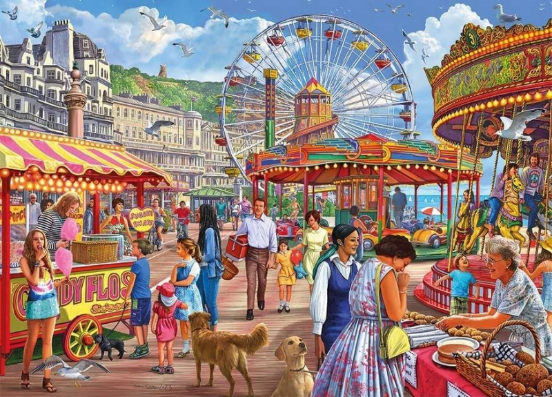 Puzzle Promenáda v Hastings XL 500 dílků