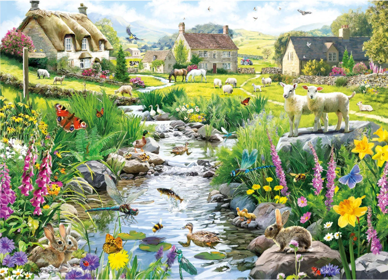 Gibsons puzzle bublající potůček XL 500 dílků