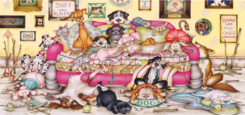 GIBSONS Panoramatické puzzle Po procházce 636 dílků