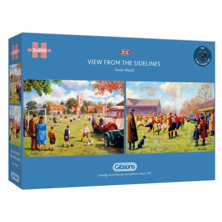 GIBSONS Puzzle Pohled od postranní čáry 2x500 dílků