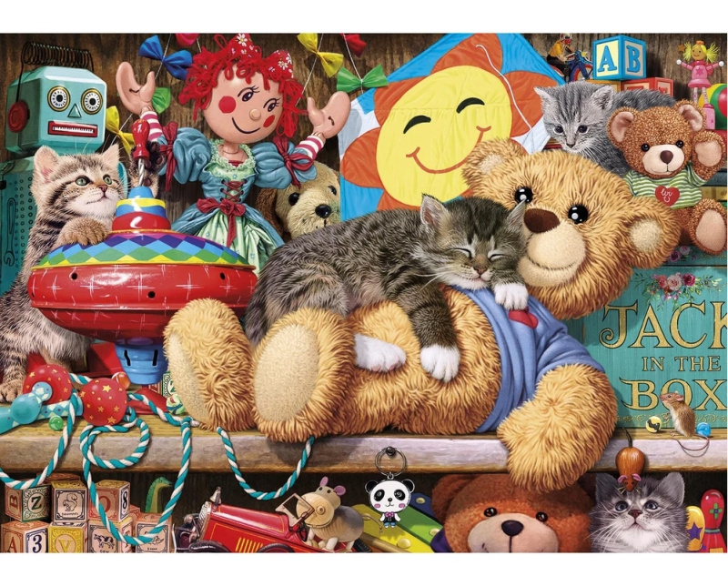 GIBSONS Puzzle Zdřímnutí na medvídkovi 1000 dílků