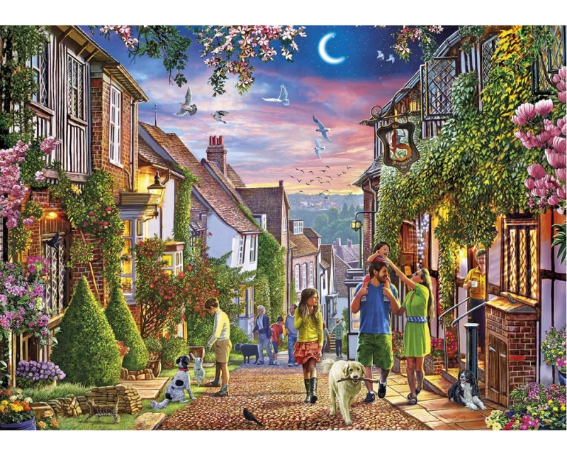 GIBSONS Puzzle Mermaid Street, Rye 1000 dílků