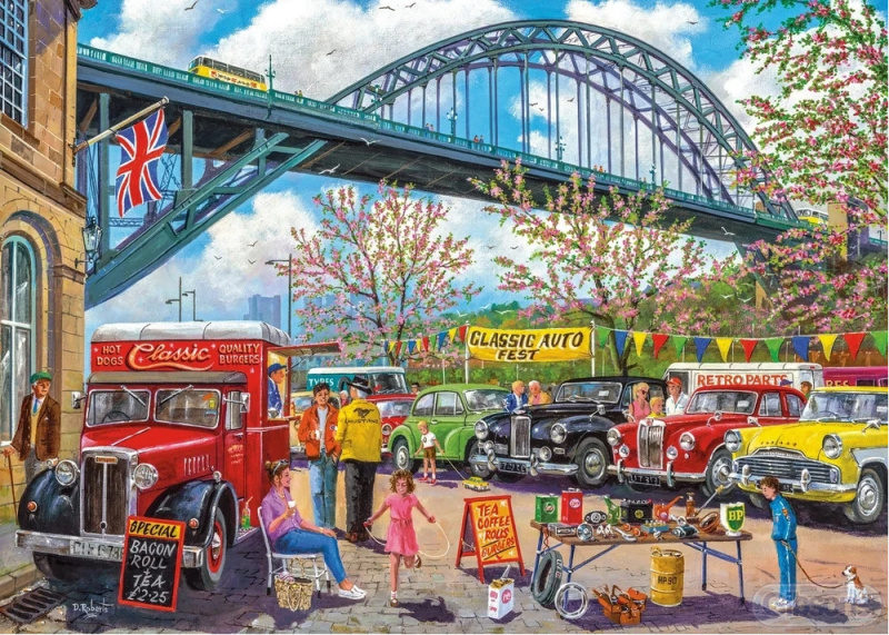 GIBSONS Puzzle Newcastle, Anglie 1000 dílků