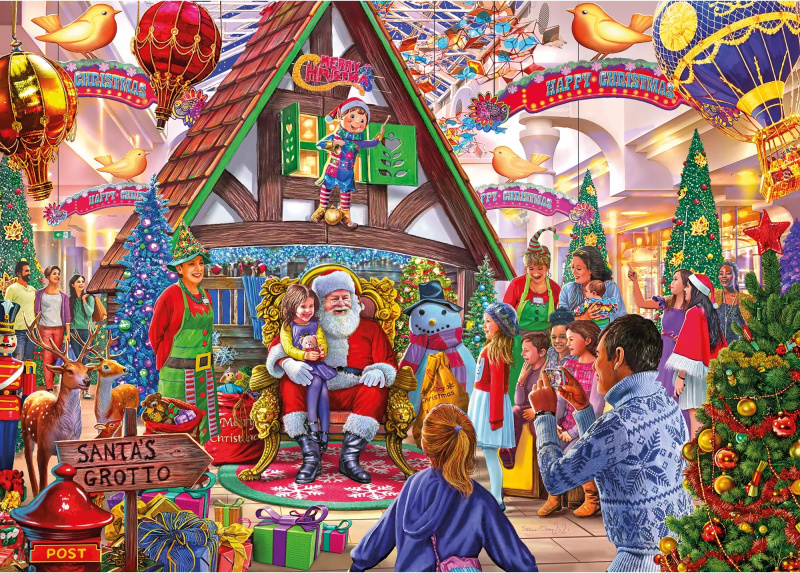 GIBSONS Puzzle Navštivte Santu 1000 dílků