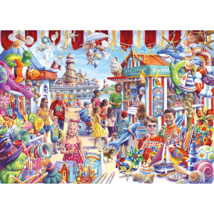 GIBSONS Puzzle Suvenýry na pláži 1000 dílků