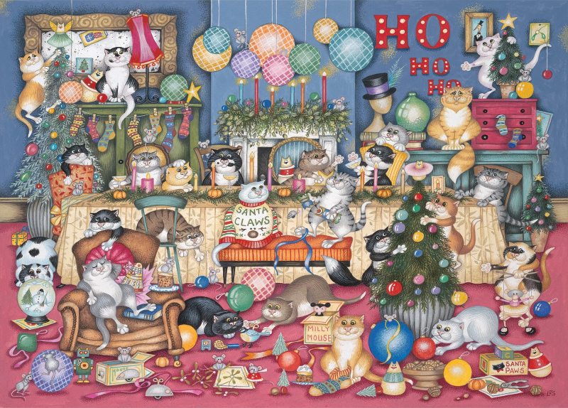 GIBSONS Puzzle Kočičí svátky 1000 dílků