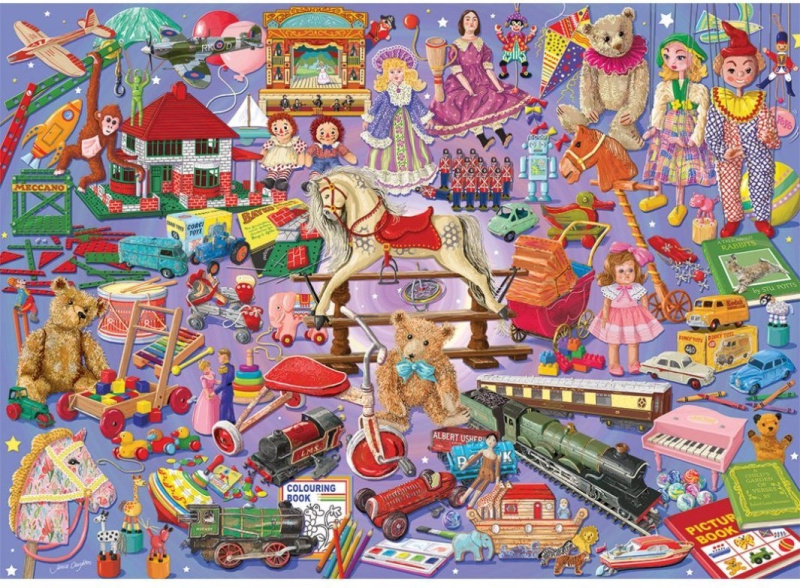 Puzzle Obľubené hračky 1000 dílků
