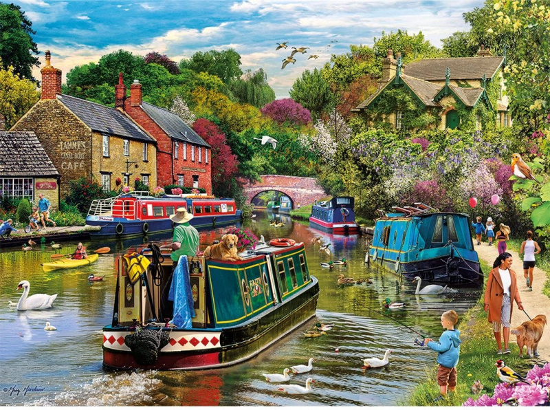 Gibsons puzzle Odpočinek u řeky 1000 dílků