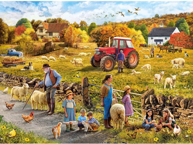 Puzzle Šťastná sklizeň 1000 dílků GIBSONS