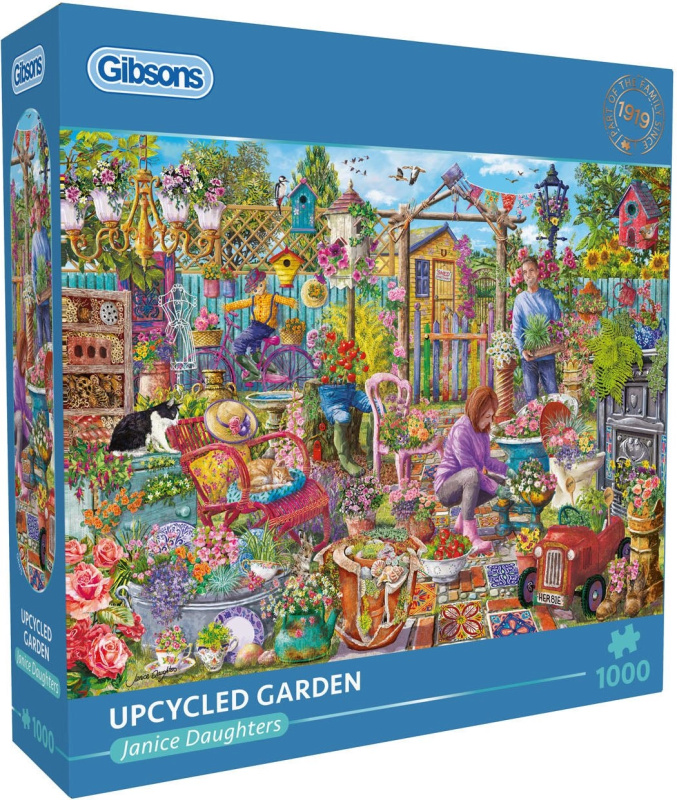 Gibsons puzzle zahrada z recyklovaných materiálů 1000 dílků