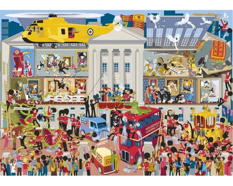 GIBSONS Puzzle Buckinghamský palác - Pod pokličkou 1000 dílků
