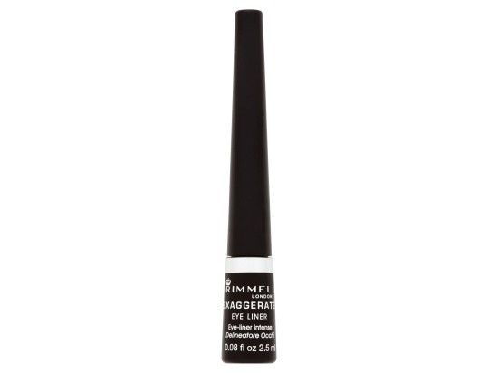 Rimmel Exaggerate Eyeliner tekuté oční linky odstín 100% Black 2,5 ml