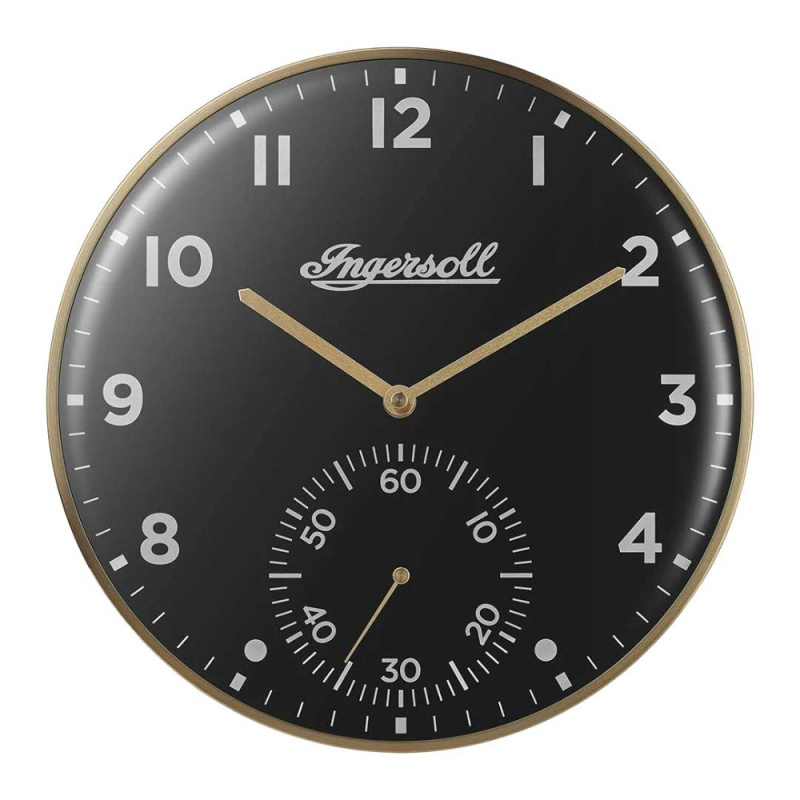 Ingersoll IC003GB Wall clock with small second 30 cm